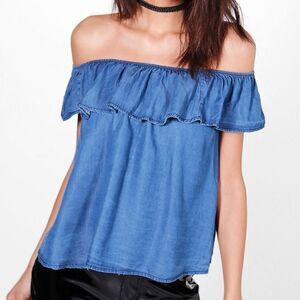 💝(3/$25) 𝅺style envy • ruffle off the shoulder top